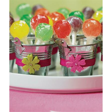 SMARTGIFTS Miniature Metal Pails- Painted White SM142506